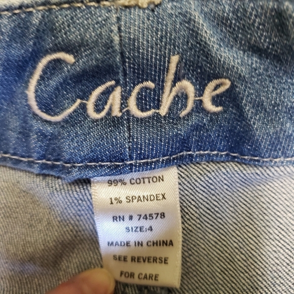 Cache Boyfriend Cut Ankle Jeans Relaxed Fit Light Blue Size 4 - Picture 5 of 13